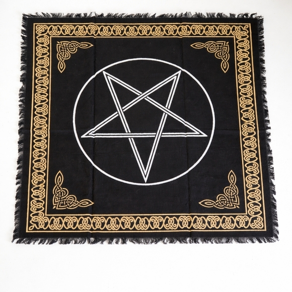 Source Unknown Other - Alter Pentagram Tapestry Fringe 24X24